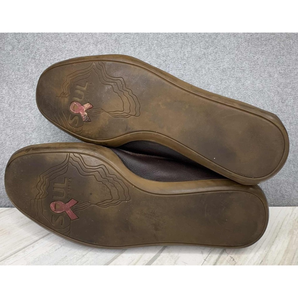 Soul Of Africa‎ Leather Moccasin Loafer Shoe Size UK 7 - Men's 8 Women's 9-9.5 - Picture 8 of 10